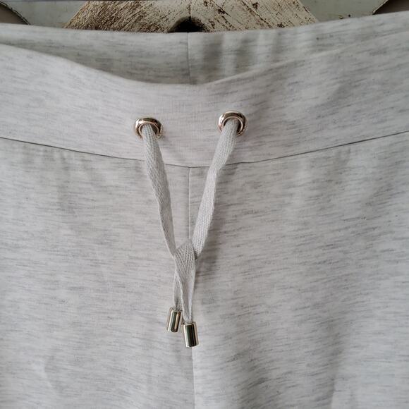 Ted Baker Women's Kalel Jersey Shorts with Satin Trim in Gray - Picture 5 of 9